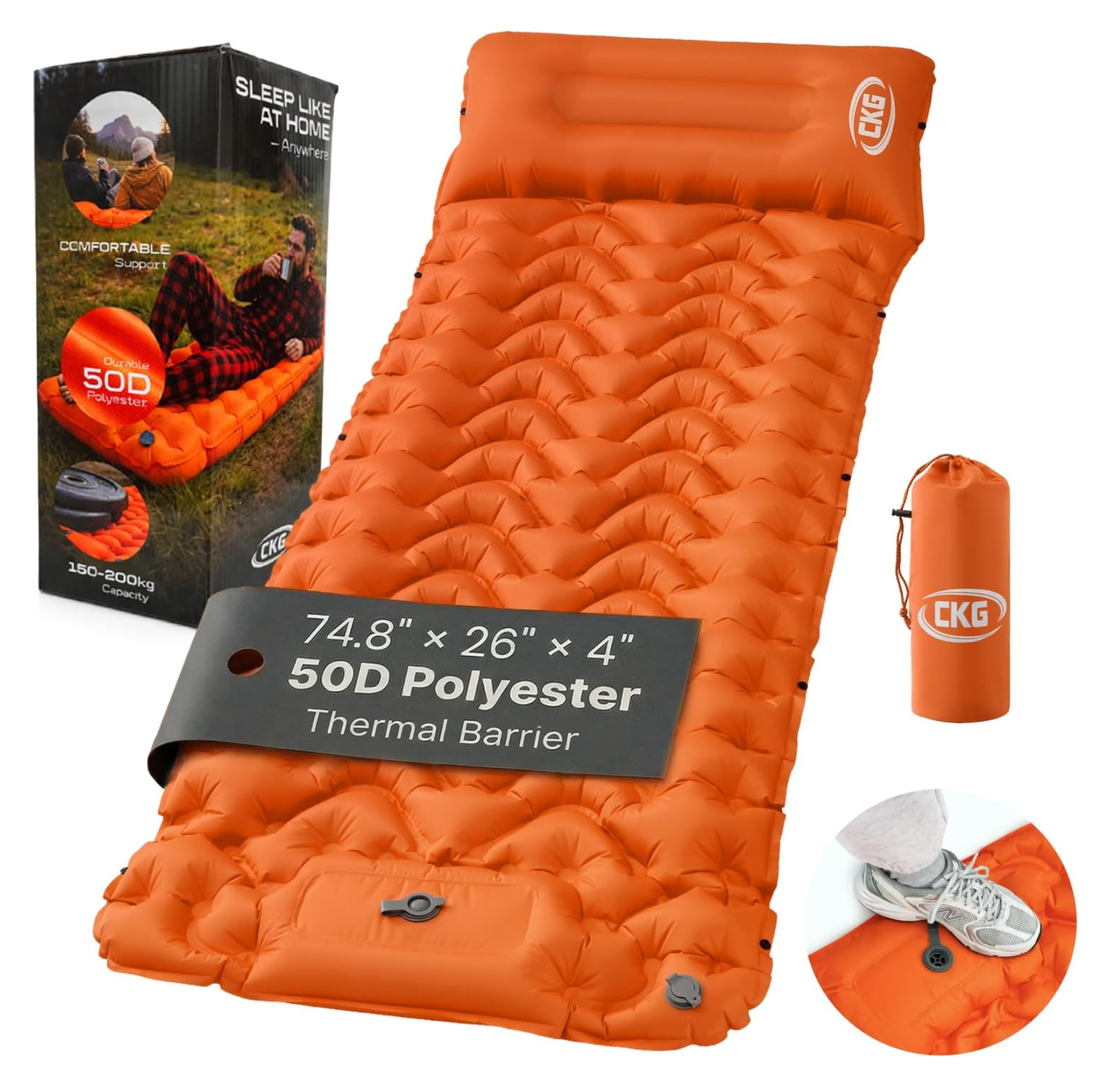 Camping Sleeping Pad with Thermal Barrier